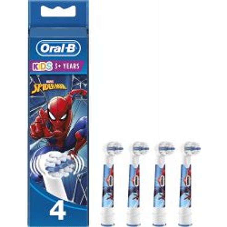 Oral-B Kids Spiderman Aufsteckbürsten für Kinder ab 3 Jahren, 4er-Pack  – Bild 2