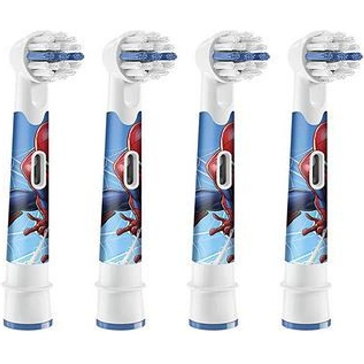 Oral-B Kids Spiderman Aufsteckbürsten für Kinder ab 3 Jahren, 4er-Pack  – Bild 1