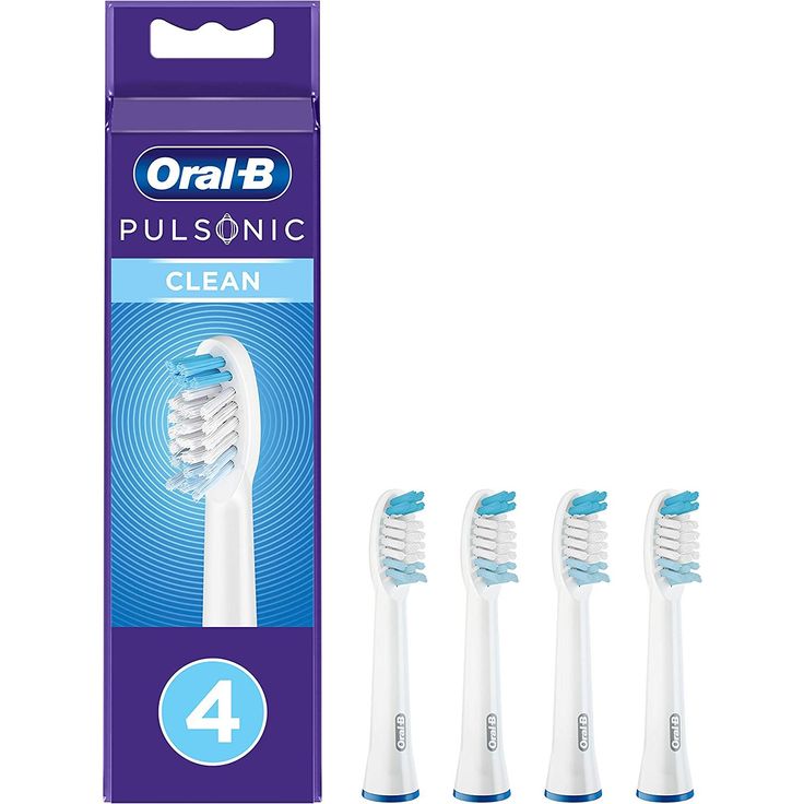 Oral-B Pulsonic Clean 4er-Pack, Schalltechnologie, für saubere & gesunde Zähne, weiß – Bild 3