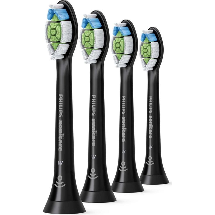 Philips Sonicare HX6064/11 Optimal White 4er-Pack, Schalltechnologie, für weißere Zähne, schwarz – Bild 1