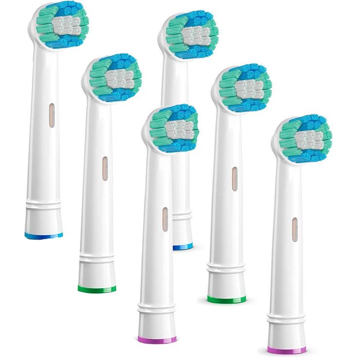 Tm Electron Ersatzbürsten für elektrische Zahnbürste, kompatibel mit Oral-B 6 Recambios