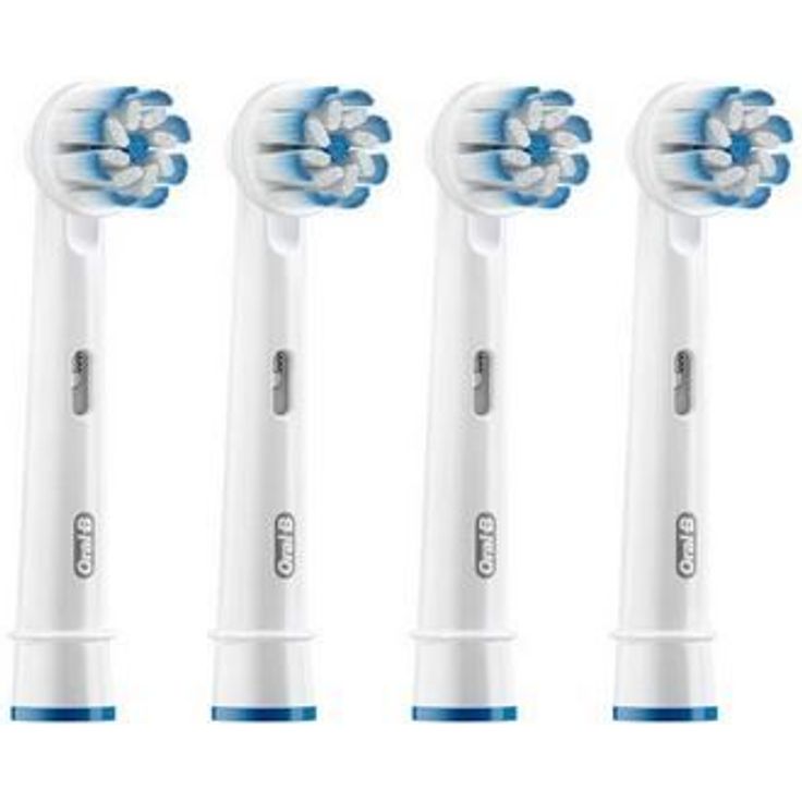 Oral-B Sensi UltraThin Aufsteckbürsten, mit ultra-dünnen Borsten für unsere sanfteste Reinigung, 3+1er-Pack