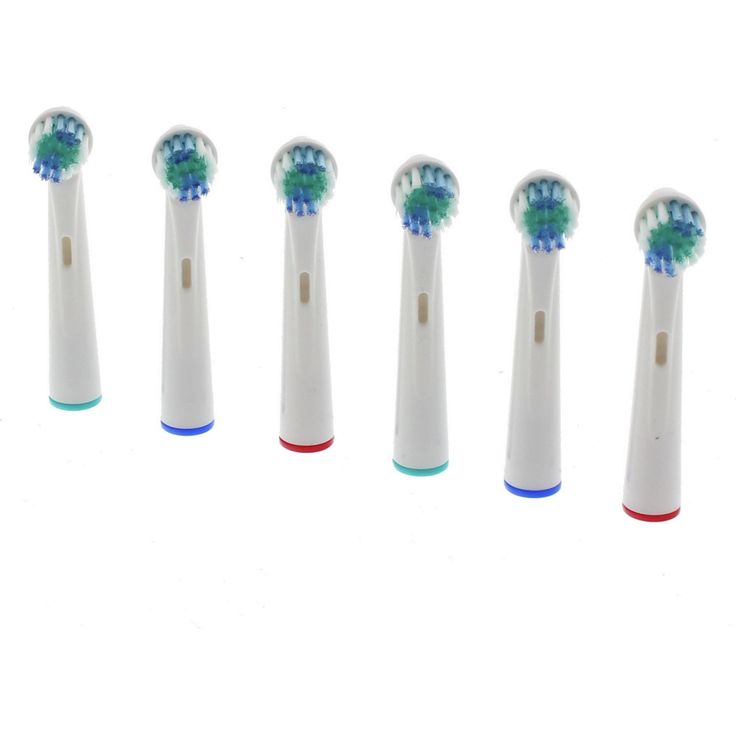 Scanpart EB20 Weiß für Oral-B Zahnbürsten, 6er-Pack, für eine gründliche Zahnreinigung