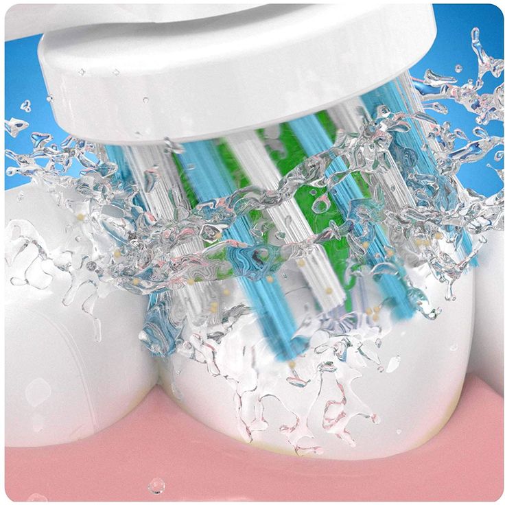 Oral-B CrossAction Aufsteckbürsten, mit Bakterienschutz, Verhindert bakterielles Wachstum auf den Borsten, 5er-Pack – Bild 4