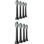 Philips Sonicare HX6068/13 Optimal White Ersatzbürstenköpfe, 8er-Pack, Schwarz