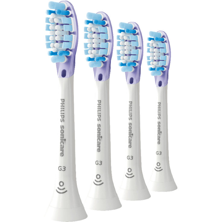 Philips Sonicare HX9054/17 Premium GumCare, gesünderes Zahnfleisch, RFID-Chip, 4er-Pack, weiß – Bild 1