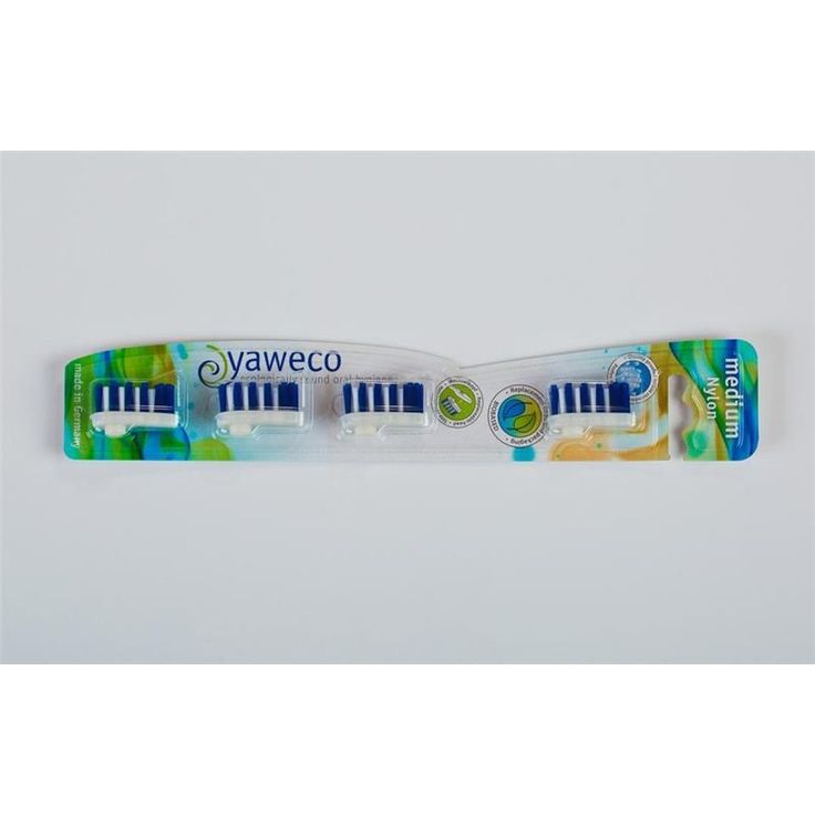 Yaweco Nachfüllpack Ersatzköpfchen medium, 4 Köpfchen/Pack