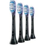 Philips Sonicare HX9054/33 Aufsteckbürste Premium GumCare, 7x gesünderes Zahnfleisch, RFID-Chip, 4er-Pack, Schwarz