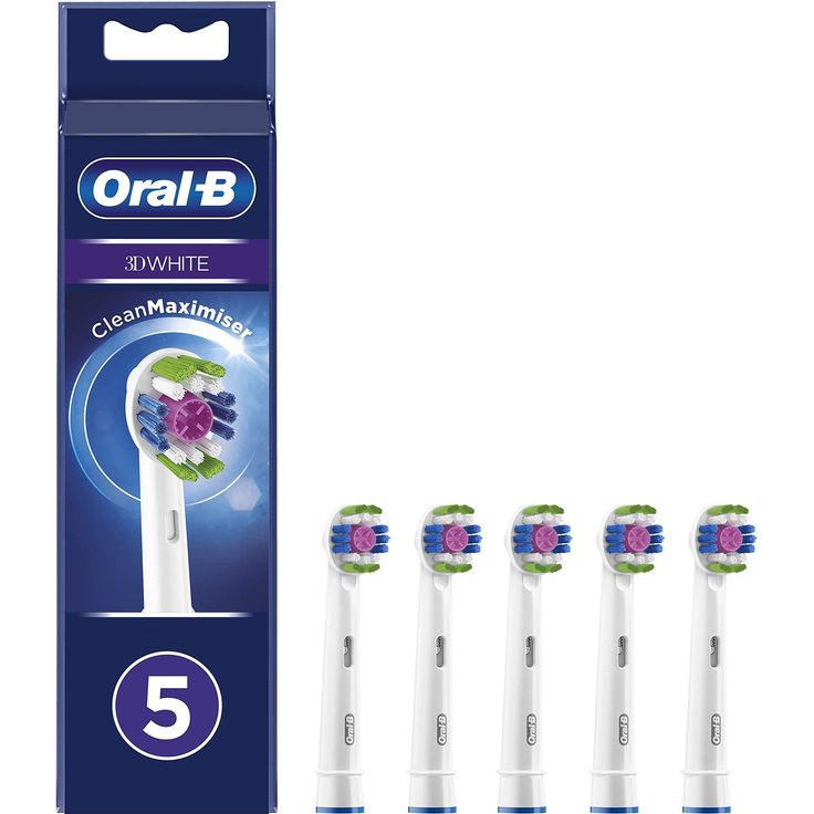 Oral-B 3D White Ersatzbürsten mit CleanMaximiser Technologie 5er-Pack