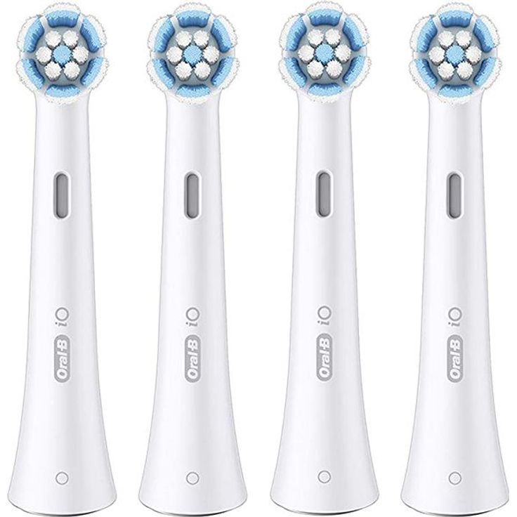 Oral-B iO Sanfte Reinigung 4er white Ersatzbürsten, für ein rundum sauberes Mundgefühl – Bild 2