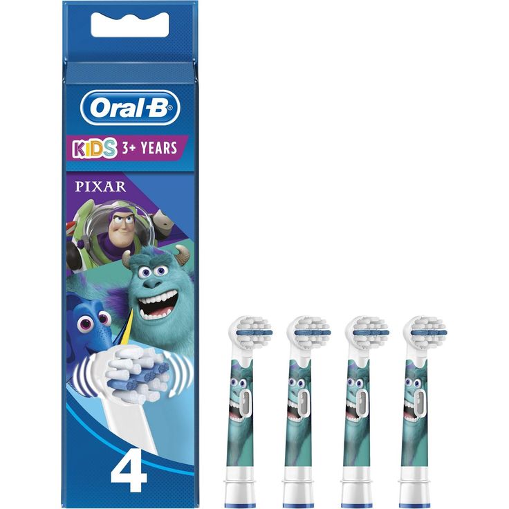 Oral-B Kids Set mit 4 Bürsten mit Disney-Pixar-Figur, 4 Stück