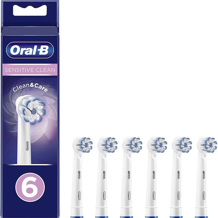 Oral-B Sensitive Clean & Care 2+2+2, sanfte Zahnreinigung 6er-Pack, weiß  – Bild 1