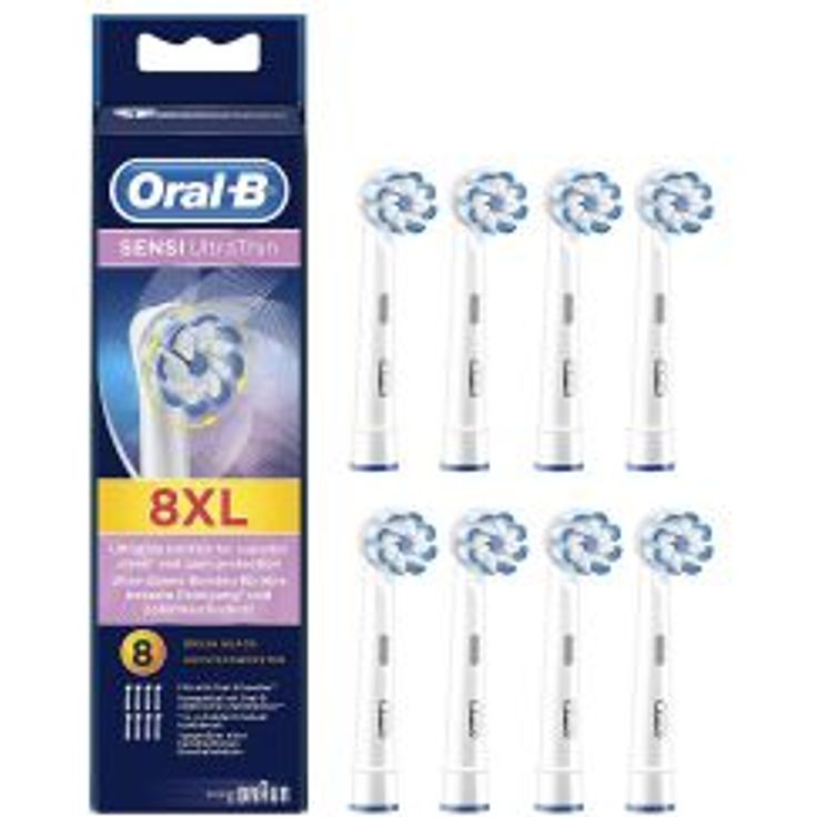 Oral-B Sensi UltraThin Aufsteckbürsten, mit ultra-dünnen Borsten für eine sanfte Reinigung, 8er-Pack – Bild 2