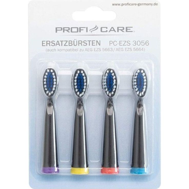 ProfiCare PC-EZS 3056 Aufsteckbürsten 4er für AEG EZS 5663/5664 und PC-EZS3056