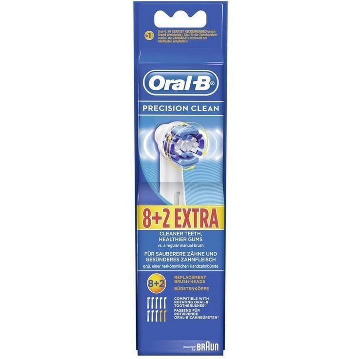 Oral-B Precision Clean Aufsteckbürsten, umschließt jeden Zahn einzeln für eine optimale Reinigung, 8+2er-Pack – Bild 3