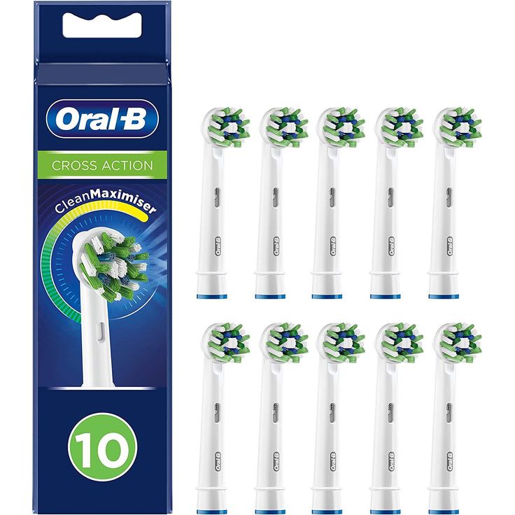 Oral-B CrossAction CleanMaximiser mit Indikatorborsten, 10er-Pack, weiß – Bild 2