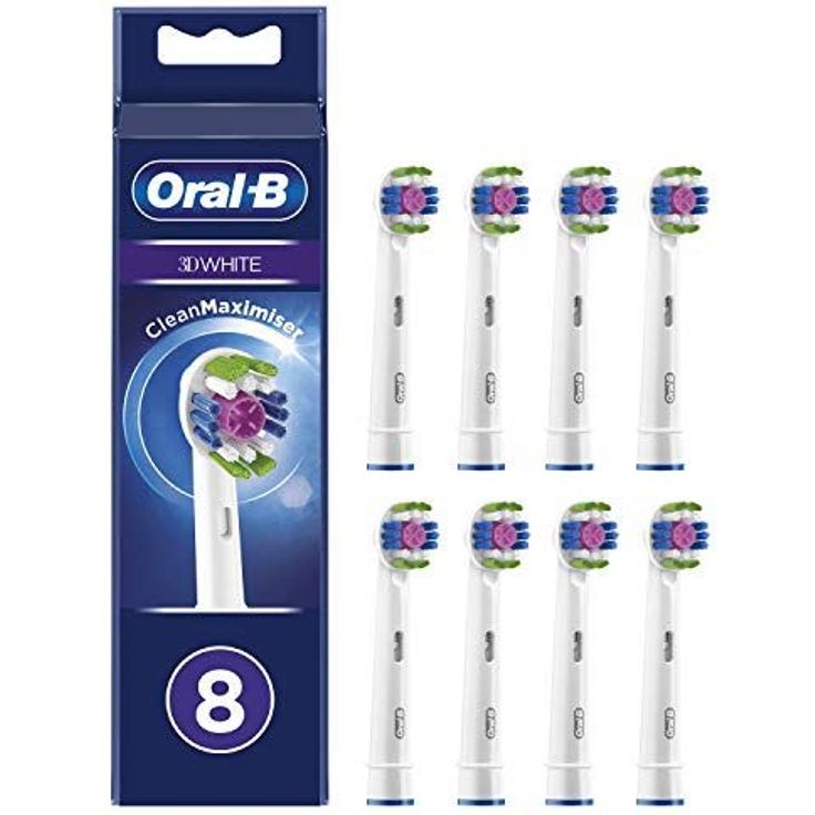 Oral-B 3D White Ersatzbürsten mit Cleanmaximiser Technologie 8er-Pack