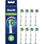 Oral-B CrossAction Aufsteckbürsten mit CleanMaximiser-Borsten für ganzheitliche Mundreinigung, 8 Stück