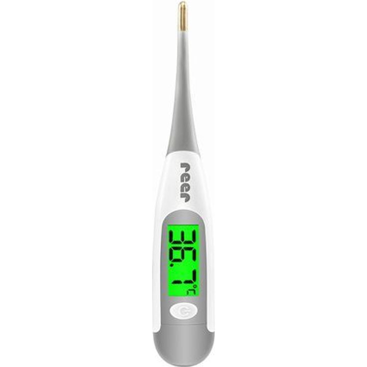 Reer ExpressTemp Pro Digitales Fieberthermomter mit flexibler goldener Messspitze für orale, rektale und axillare Messung