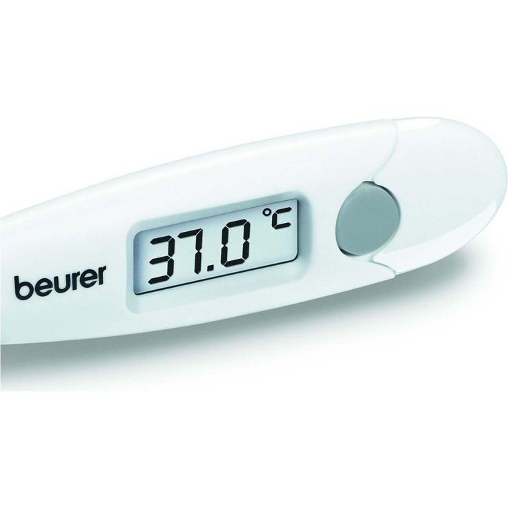 Beurer FT 15-1 digitales Fieberthermometer, oral, rektal, axillar, Akustischer Fieberalarm, weiß - grau, zum Messen von erhöhter Körpertemperatur  – Bild 2