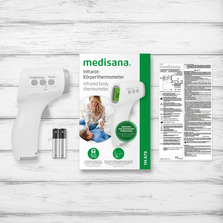 medisana TM A79 kontaktloses Infrarot Thermometer, Fieberthermometer, berührungsloses Stirnthermometer für Erwachsene, Kinder und Babys – Bild 7