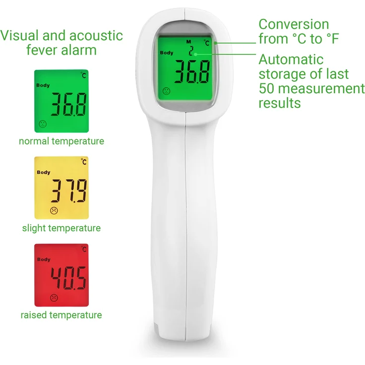 medisana TM A79 kontaktloses Infrarot Thermometer, Fieberthermometer, berührungsloses Stirnthermometer für Erwachsene, Kinder und Babys – Bild 5