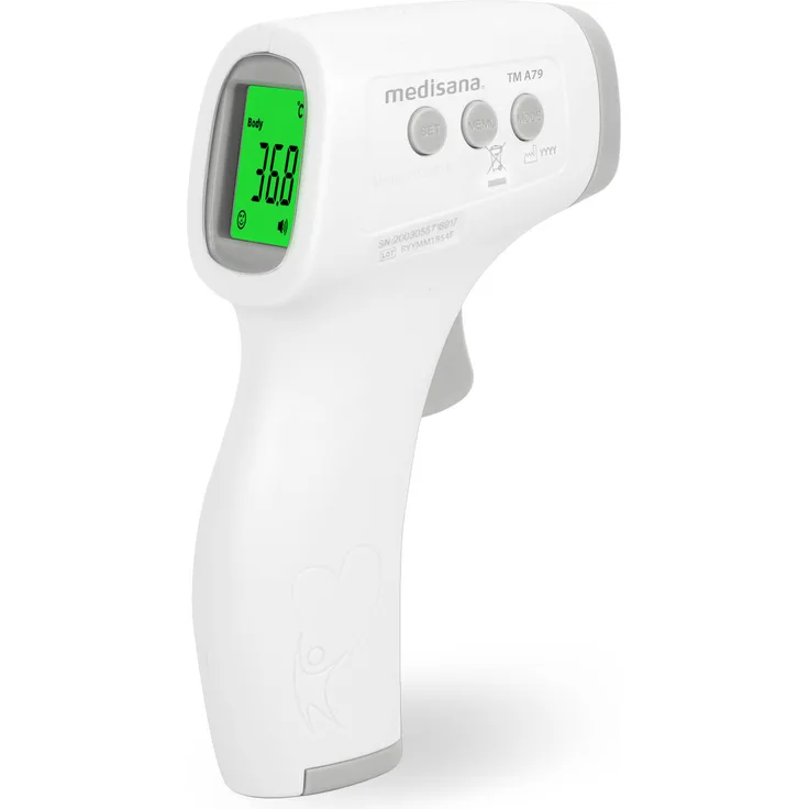 medisana TM A79 kontaktloses Infrarot Thermometer, Fieberthermometer, berührungsloses Stirnthermometer für Erwachsene, Kinder und Babys