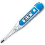 Geratherm Clinic, klassisches Fieberthermometer, für axillare, orale, rektale Messungen, blau, zum Messen von erhöhter Körpertemperatur 