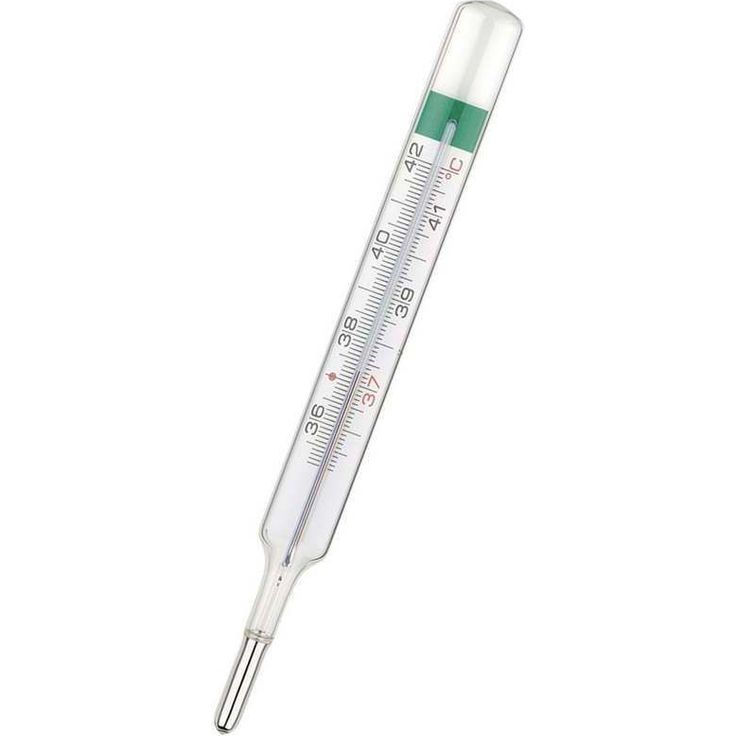 Geratherm classic, wasserdichtes Glas-Fieberthermometer mit hoher Messgenauigkeit, zum Messen von erhöhter Körpertemperatur 