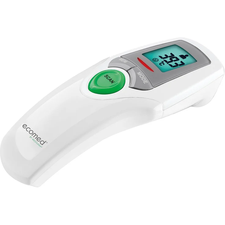 ecomed TM-65E digitales Infrarot-Fieberthermometer für Baby, Kinder und Erwachsene, Stirnthermometer, Umgebungstemperatur und Flüssigkeitstemperatur – Bild 3