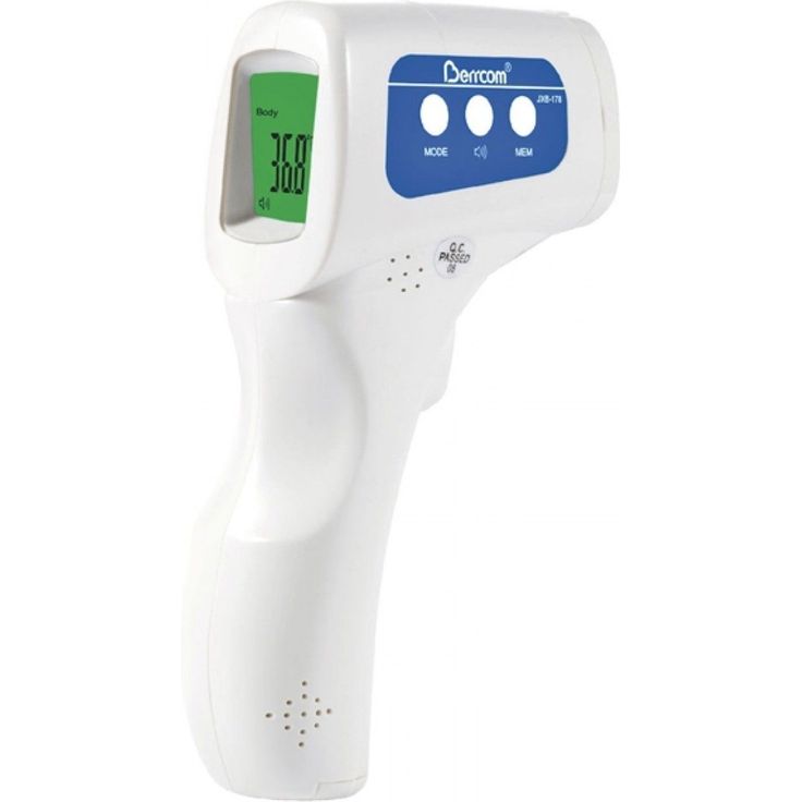 Berrcom JXB-178 Infrarot-Fieberthermometer für kontaktlose Messung an der Stirn, mit Fieberalarm, zum Messen von erhöhter Körpertemperatur  – Bild 1