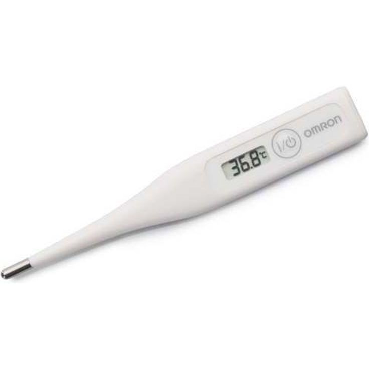 Omron Eco Temp Basic MC-246, digitales Fieberthermometer mit abgerundeter Spitze, zum Messen von erhöhter Körpertemperatur 