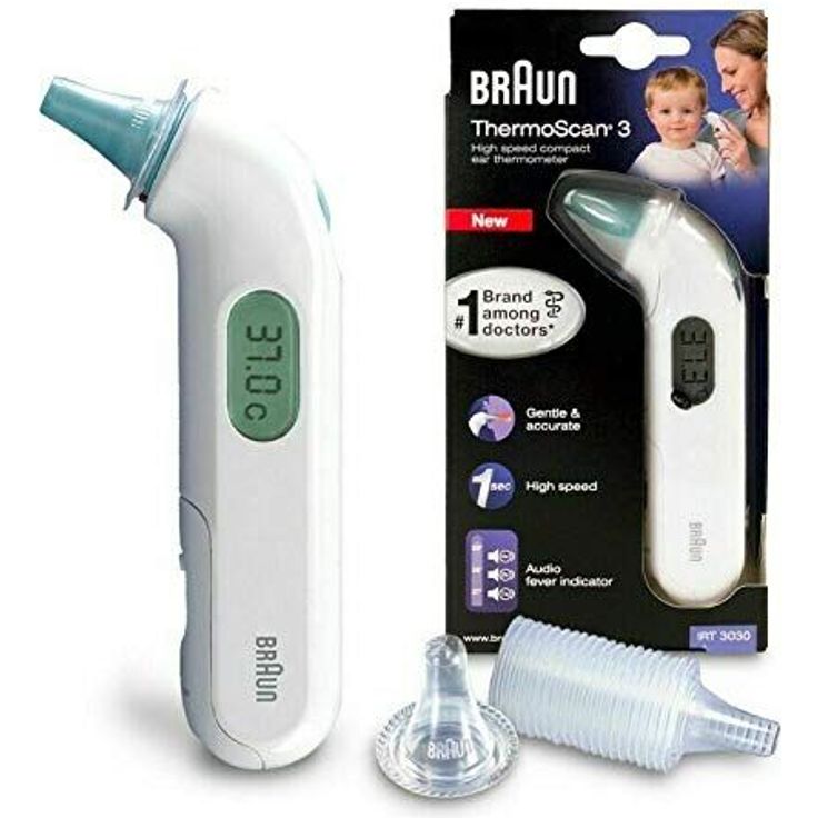 Braun IRT 3030 ThermoScan 3 Infrarot-Thermometer Messung im Ohr & Fieberalarm, zum Messen von erhöhter Körpertemperatur – Bild 3