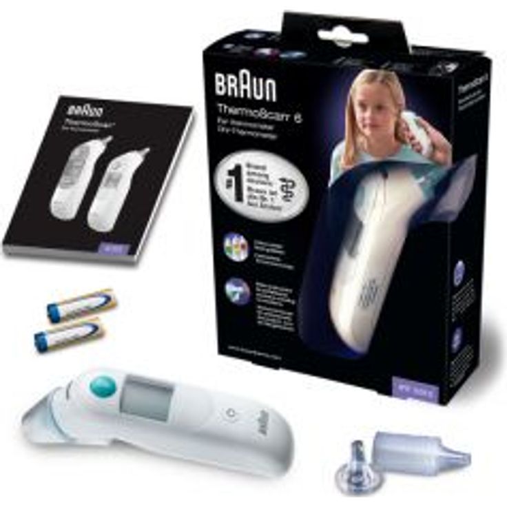 Braun Thermoscan 6 IRT6515MNLA Infrarot-Ohrthermometer ExacTemp-Technologie & Batteriebetrieb Inkl. 21 Schutzkappen – Bild 5