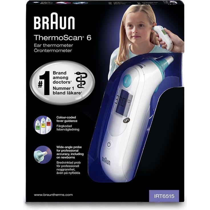 Braun Thermoscan 6 IRT6515MNLA Infrarot-Ohrthermometer ExacTemp-Technologie & Batteriebetrieb Inkl. 21 Schutzkappen – Bild 4