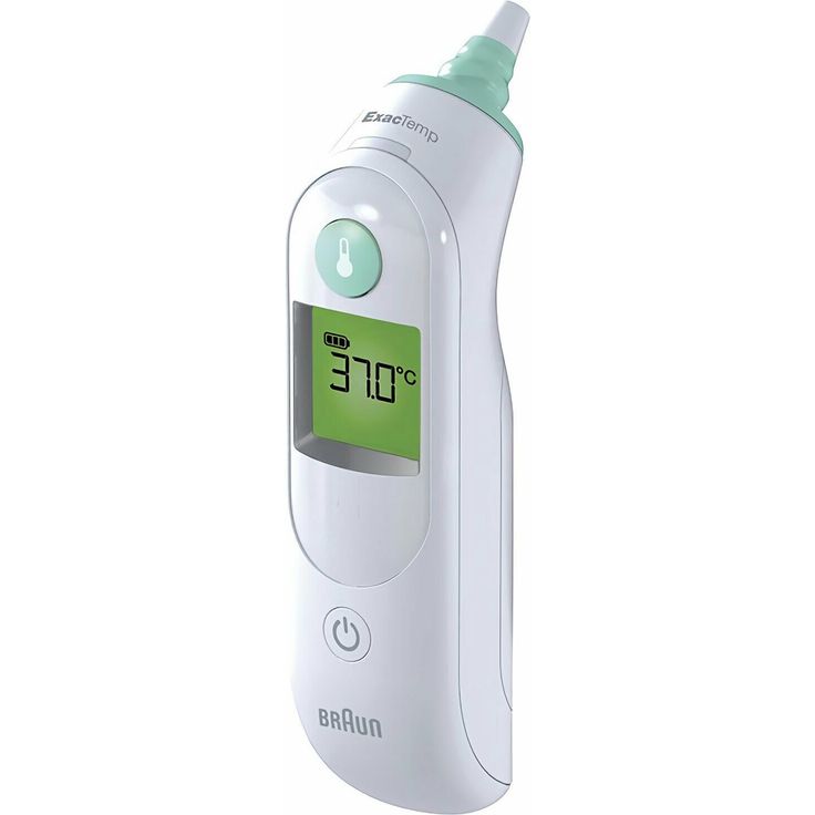 Braun Thermoscan 6 IRT6515MNLA Infrarot-Ohrthermometer ExacTemp-Technologie & Batteriebetrieb Inkl. 21 Schutzkappen