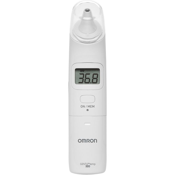 Omron Gentle Temp 520 Digitales Infrarot-Ohrthermometer Lautlos-Modus, 9 Speicherplätze inkl. 21 Messhüllen – Bild 1