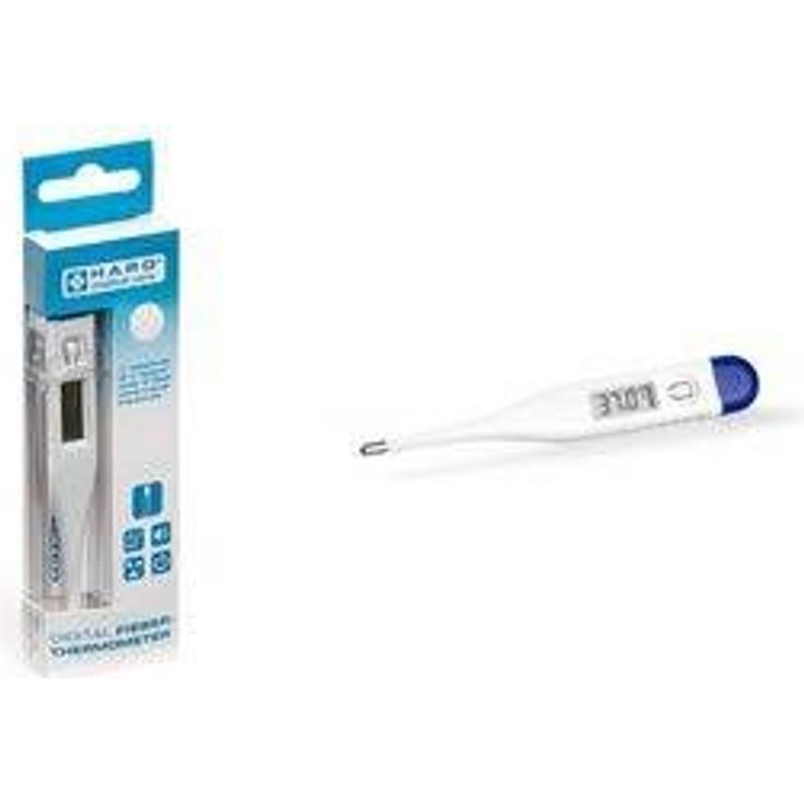 HARO Fieberthermometer, feste Spitze, weiß-blau