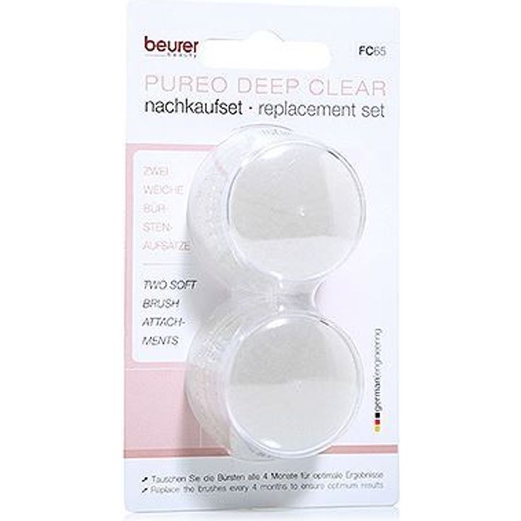 Beurer FC 65-FC 96 Ersatzbürste für Gesichtsreinigungsbürste, Bürstenaufsatz für alle Hauttypen, 2 Stück – Bild 2