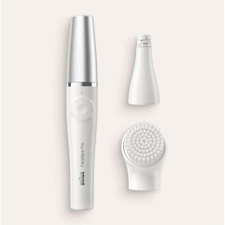 Braun FaceSpa Pro 910 Geischtsreinigungs- und Epiliergerät für Gesichtshärchen, mit silberner Kappe, weiß-silber – Bild 3