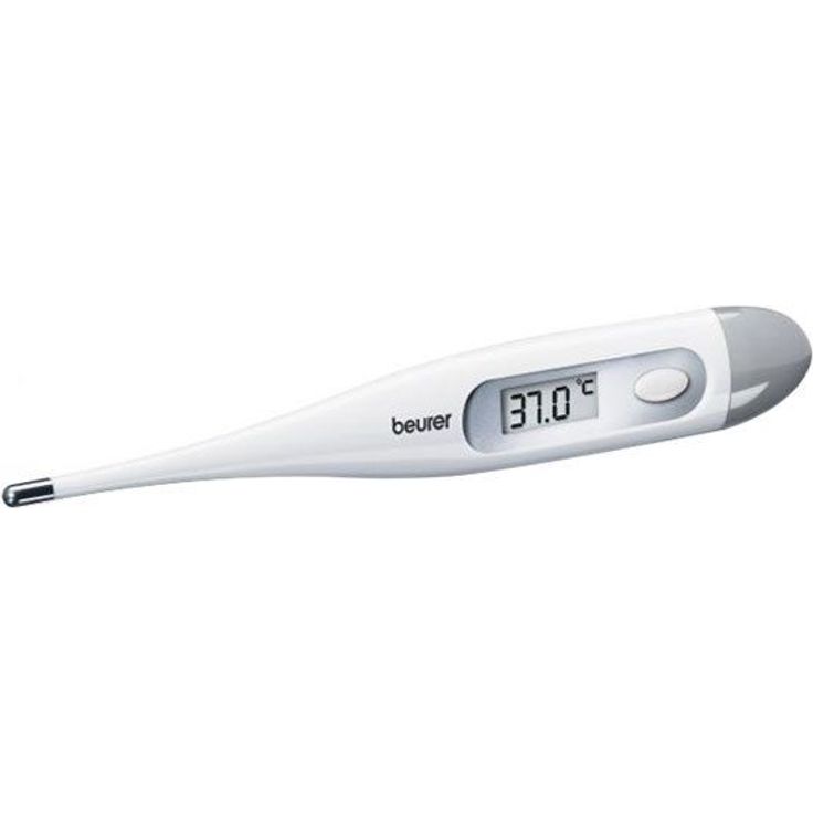 Beurer FT 09/1 Fieberthermometer Quecksilberfrei, desinfektionsfähig, wasserfest, zum Messen von erhöhter Körpertemperatur 