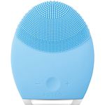 FOREO LUNA 2 elektrische Gesichtsbürste und Anti-Aging Massagegerät, blau geeignet für Mischhaut Akkubetrieb