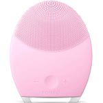 Foreo LUNA 2 elektrische Gesichtsbürste und Anti-Aging Massagegerät, rosa geeignet für Mischhaut Akkubetrieb