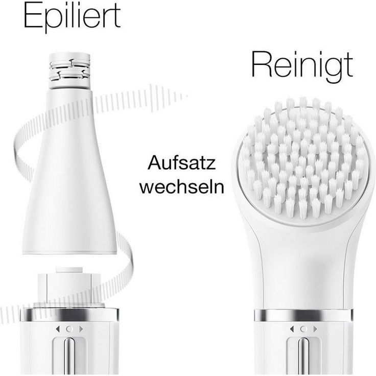 Braun FaceSpa 3-in-1 Gesichtsepilierer und Reinigungsbürstensystem 851v, mit zusätzlicher Batterie, Massagepad und Spiegel, weiß-rotgold – Bild 5