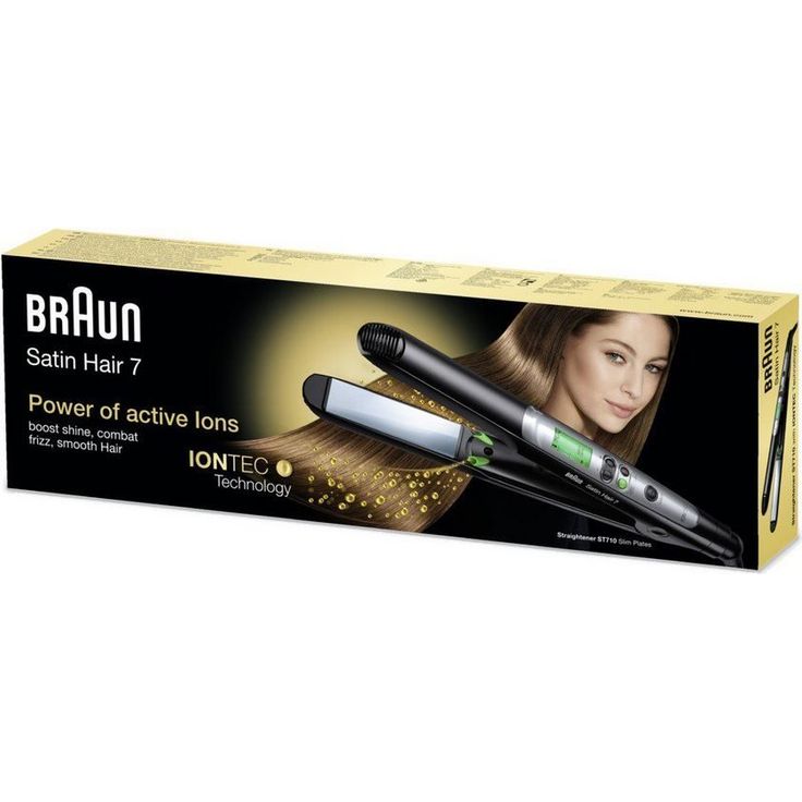 Braun satinliner ion-shine ES2 - Haarglätter mit Ionentechnologie, Schnellaufheizfunktion Keramik-Glätteisen & Ionen-Technologie für seidig glattes Haar – Bild 2