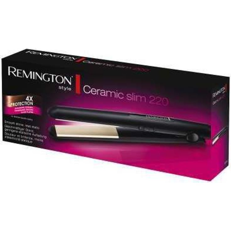 Remington Haarglätter Ceramic Slim S1510, antistatische Keramik-Turmalin-Beschichtung, schwarz Keramik-Glätteisen für seidig glattes Haar – Bild 2