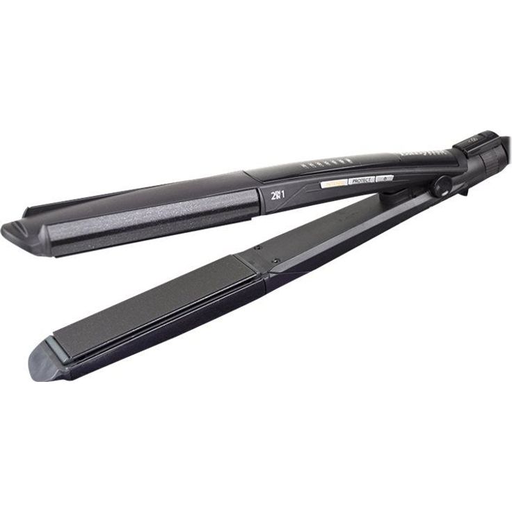 BaByliss ST330E Glätteisen 2in1 Straight & Curl Intense Protect Keramik-Glätteisen für seidig glattes Haar