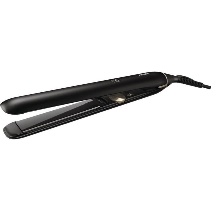 Philips Pro Haarglätter mit federnden Titanplatten und Ionisierungsfunktion HPS930-00, Digitale Temperatureinstellung Titanium-Glätteisen & Ionen-Technologie für seidig glattes Haar