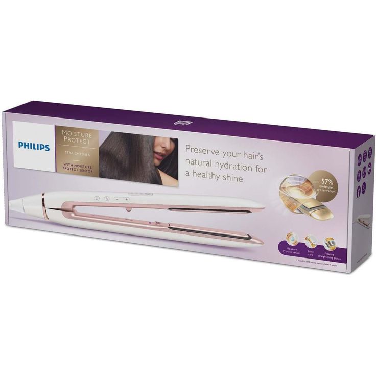 Philips Prestige Haarglätter mit MoistureProtect Sensor und federnden Keramikplatten HP8372-00, 3 Temperatureinstellungen Keramik-Glätteisen & Ionen-Technologie für seidig glattes Haar – Bild 5