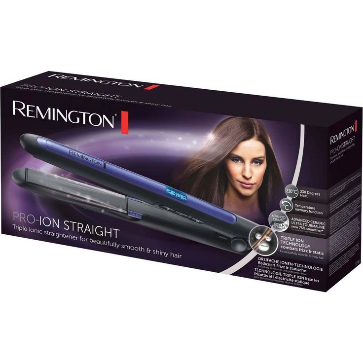 Remington Haarglätter Pro-Ion Straight S7710 dreifache Ionen-Technologie, Glätteisen mit Ultra-Turmalin-Keramikplatten, LED Display mit 9 Temperatureinstellungen Tourmalin-Glätteisen – Bild 2
